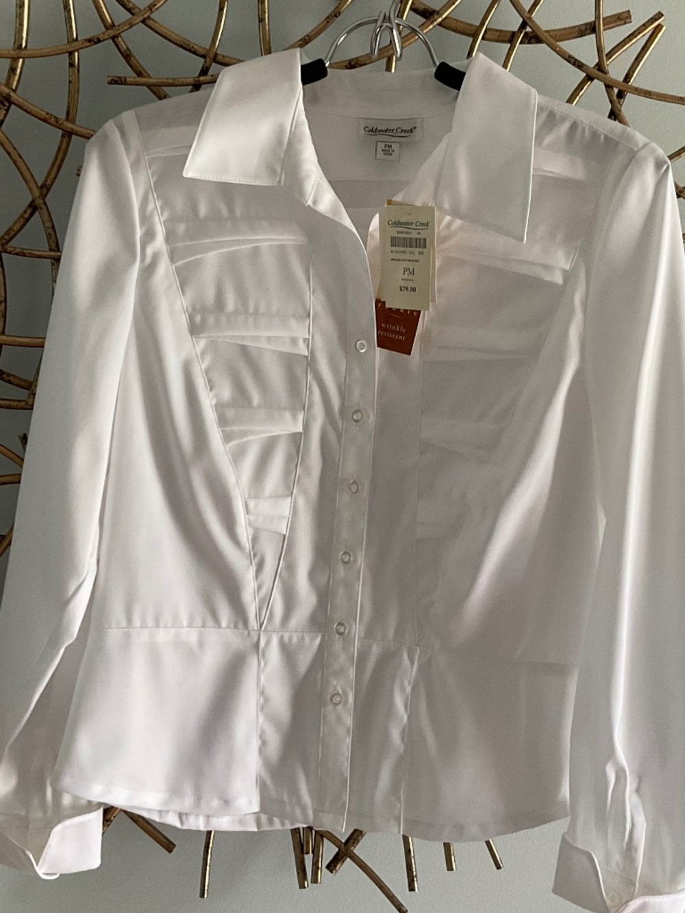 WhitecColdwater Creek MP Blouse,NWT